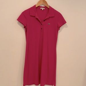 Lacoste pink polo dress
